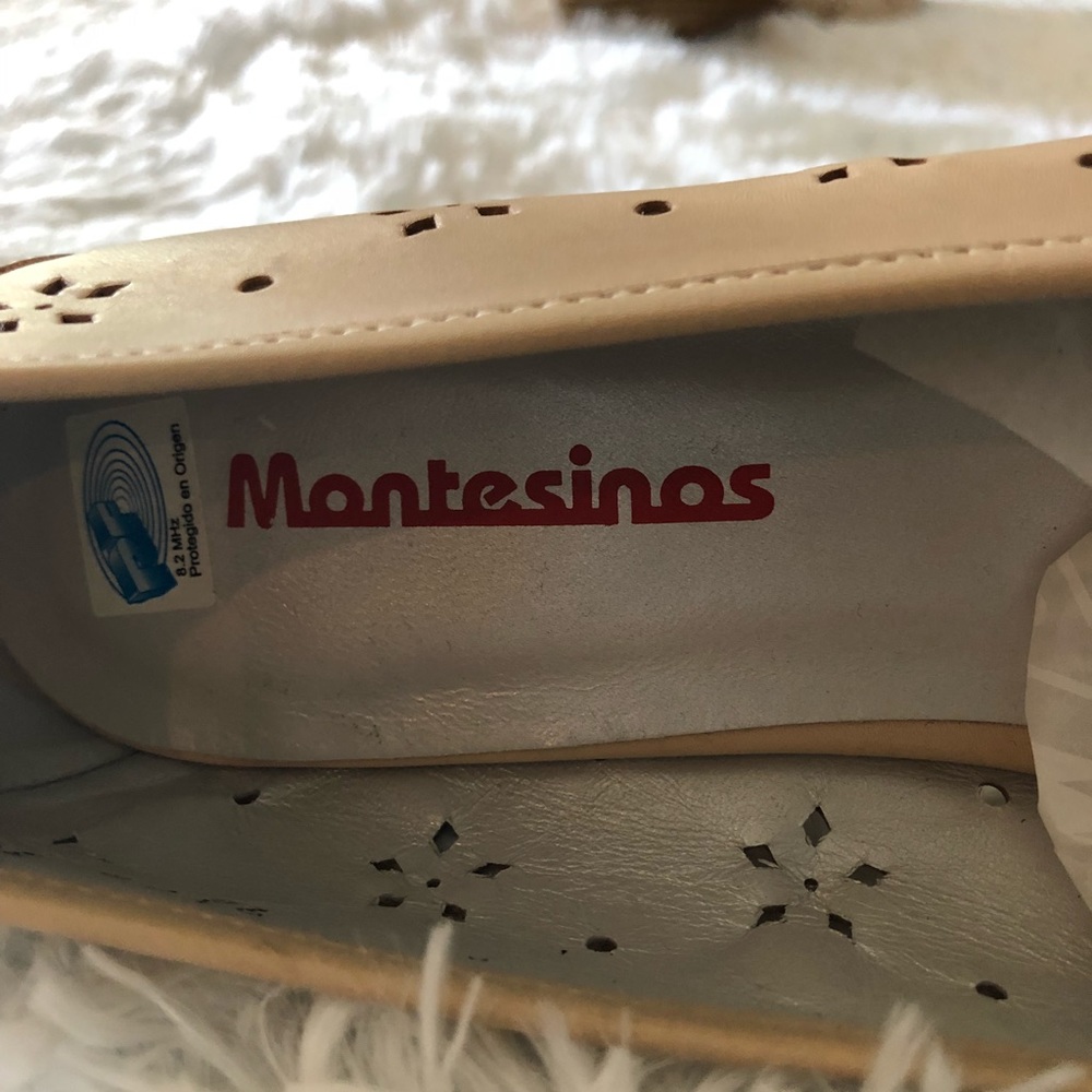 🇺🇸 NEW Montesinos Eyelet Beige Shoe, Size 8 - Picture 6 of 7